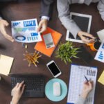 Business People Working on an Office Desk